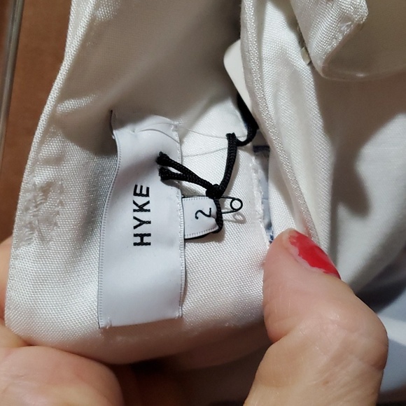 Sz 2Japanese (M) NWT Hyke shorts with sheer layover belted pants - Picture 3 of 7